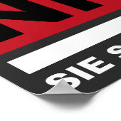 Keine Angst, sie beisst nicht Hund/Hunde Poster (Hoek)