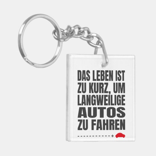 keine langweilige Autos Sleutelhanger (Voorkant Links)