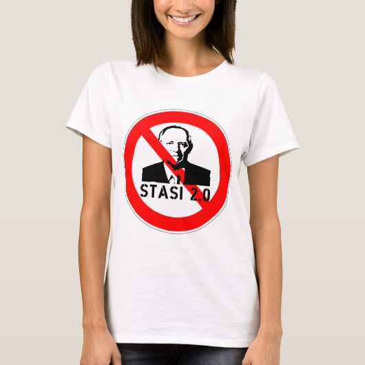 Keine Stasi 2.0 T-shirt (Voorkant)