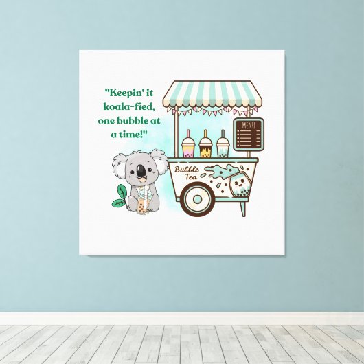 Keip Kohala - quote Canvas Afdruk (Insitu (Houten vloer))