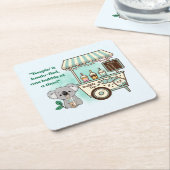 Keip Kohala - quote Kartonnen Onderzetters (Schuin)