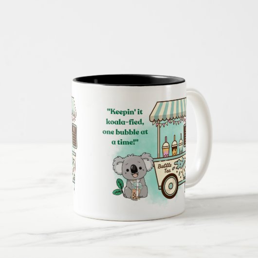 Keip Kohala - quote Tweekleurige Koffiemok (Voorkant rechts)