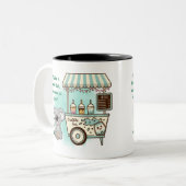 Keip Kohala - quote Tweekleurige Koffiemok (Voorkant links)