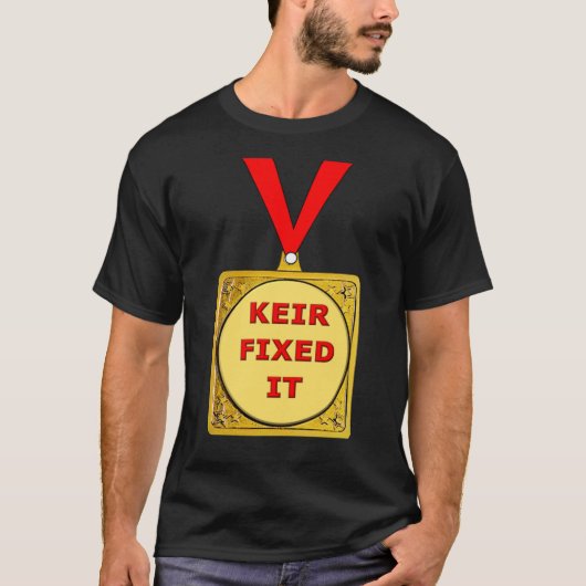 Keir Fixed It UK Politics Elections Keir Starmer T-shirt (Voorkant)