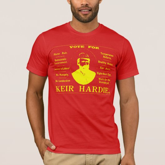 KEIR HARDIE ARBEIDSPARTIJ T-SHIRT (Voorkant)