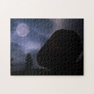 Keirolsteen bij maanlicht   Yosemite National Park Legpuzzel
