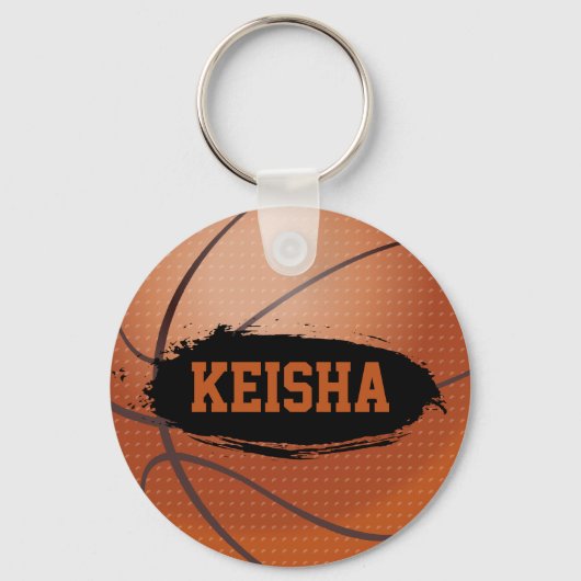 Keisha Grunge Basketball Sleutelhanger / Key Ring (Voorkant)