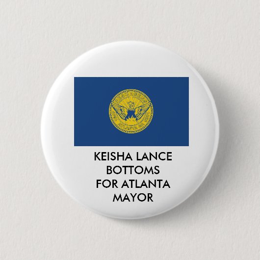 KEISHA LANCE BOTTOMS FOR ATLANTA MAYOR BUTTON (Voorkant)