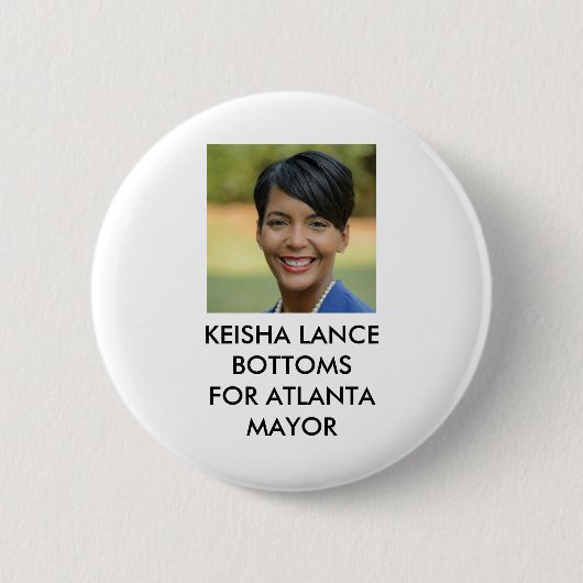 KEISHA LANCE BOTTOMS FOR ATLANTA MAYOR BUTTON (Voorkant)