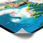 Keisui Pagoda in het japanse oostelijke voorjaar Poster (Hoek)