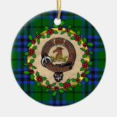 Keith Clan Badge & Tartan Persoonlijke mas Keramisch Ornament (Voorkant)