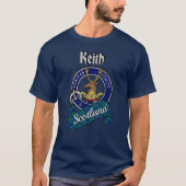 Keith Clan Badge & Tartan T-shirt (Voorkant)