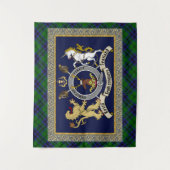 Keith Clan Badge & Tartan Wandkleed (Voorkant)