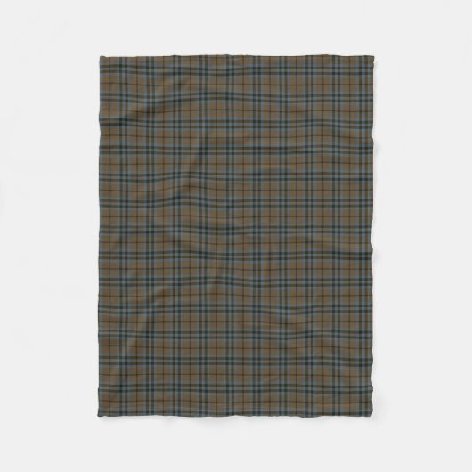 Keith Clan Brown en Blue Reproduction Tartan Fleece Deken (Voorkant)
