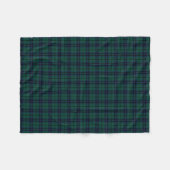 Keith Clan Donkerblauw en Groen Modern Tartan Fleece Deken (Voorkant (Horizontaal))