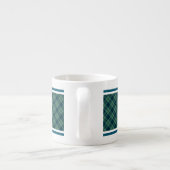 Keith Clan Lichtblauw en Groen Oud Tartan Espresso Kop (Achterkant)