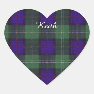 Keith clan Plaid Schotse tartan Hart Sticker