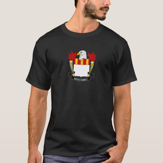 Keith Coat of Arms Family Crest T-shirt (Voorkant)