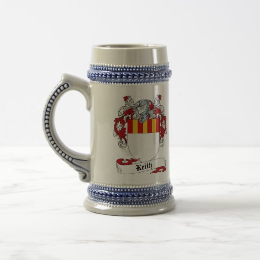 Keith Coat of Arms Stein - Family Crest Bierpul (Links)