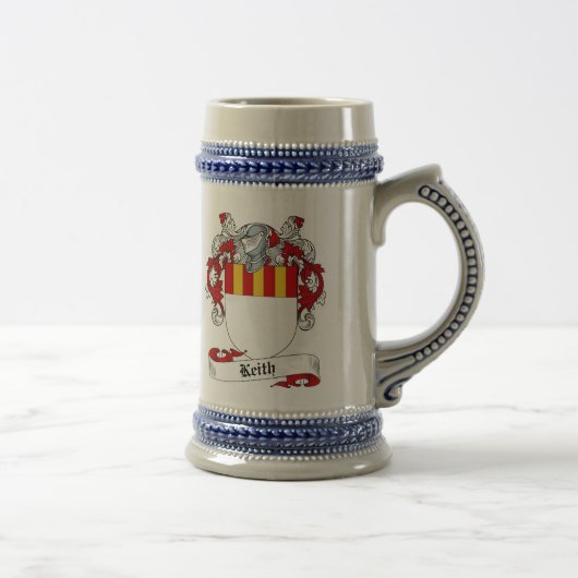 Keith Coat of Arms Stein - Family Crest Bierpul (Rechts)