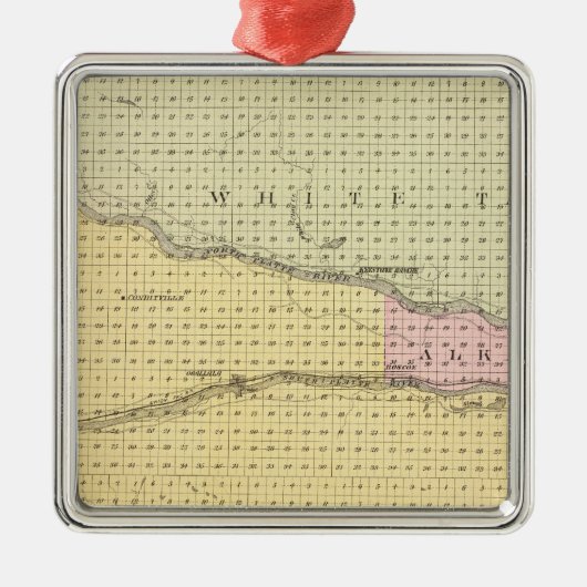 Keith County, Nebraska Metalen Ornament (Voorkant)