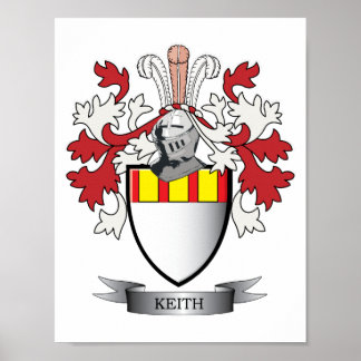 Keith Family Crest Coat of Arms Poster