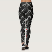 Keith Haring inspireerde graffiti Leggings (Achterkant)