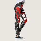 Keith Haring inspireerde graffiti Leggings (Rechts)
