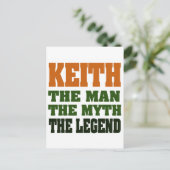 KEITH - het Man, de Myth, de Legende! Briefkaart (Staand voorkant)