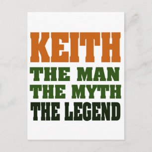 KEITH - het Man, de Myth, de Legende! Briefkaart
