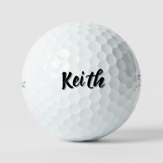 Keith Mens Name, Golfballen (Voorkant)