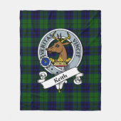 Keith Modern Clan Badge Tartan Pset Fleece Deken (Voorkant)