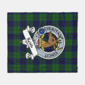 Keith Modern Clan Badge Tartan Pset Fleece Deken (Voorkant (Horizontaal))