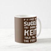 Keith Persoonlijke naam Birthday Gift Funny Koffiemok (Voorkant rechts)