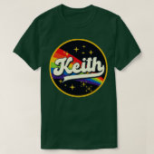 Keith Rainbow in ruimte  stijl T-shirt (Design voorkant)