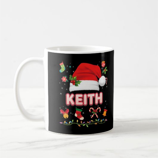 Keith Santa Claus Pet Family Merry Kerstmis Koffiemok (Links)
