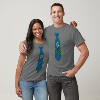 Keith Schotse Clan Badge & Tartan Das T-shirt