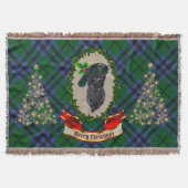 Keith Scottie Dog kersttrow Blanket Deken (Voorkant)