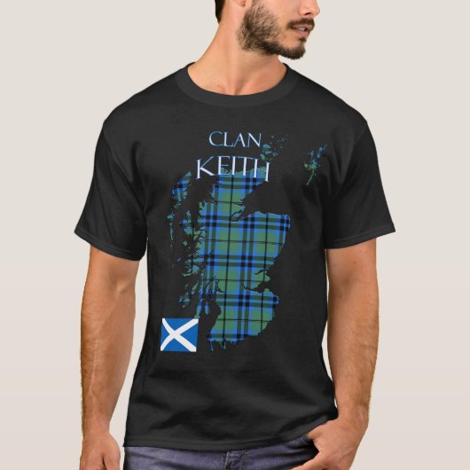 Keith Scottish Clan Tartan Scotland T-shirt (Voorkant)