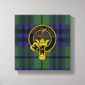 Keith Scottish Crest en Tartan Canvas print (Voorkant)