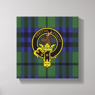 Keith Scottish Crest en Tartan Canvas print