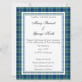Keith Scottish Wedding Invitation Kaart