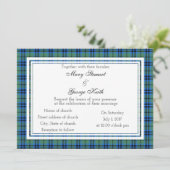 Keith Scottish Wedding Invitation Kaart (Staand voorkant)
