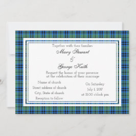 Keith Scottish Wedding Invitation Kaart