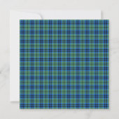 Keith Scottish Wedding Square Invitation Kaart (Achterkant)