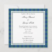 Keith Scottish Wedding Square Invitation Kaart (Voorkant)