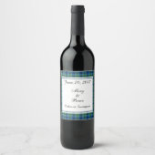 Keith Scottish Wedding Wine Label Wijn Etiket (Voorkant)