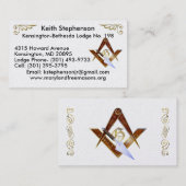 Keith Stephenson Visitekaartje (Voorkant / Achterkant)