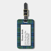Keith Tartan Pset Bagagelabel (Voorkant verticaal)
