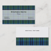 Keith Tartan Pset Custom Visitekaartje (Voorkant / Achterkant)